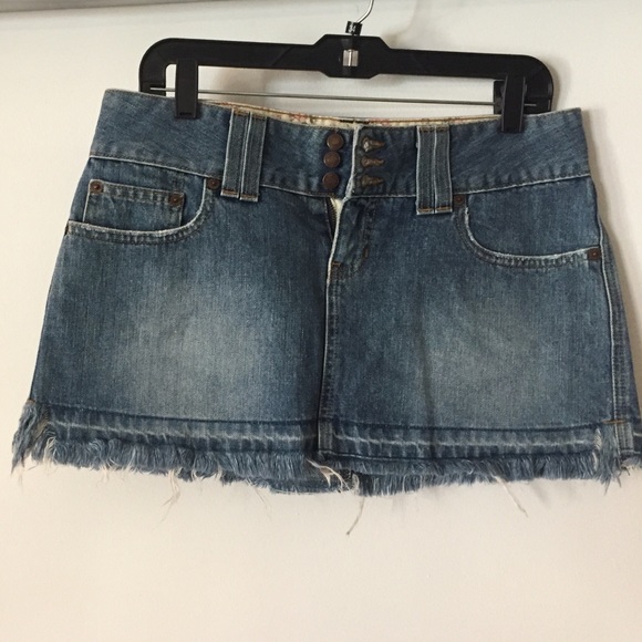 Abercrombie & Fitch Blue Jean Skort