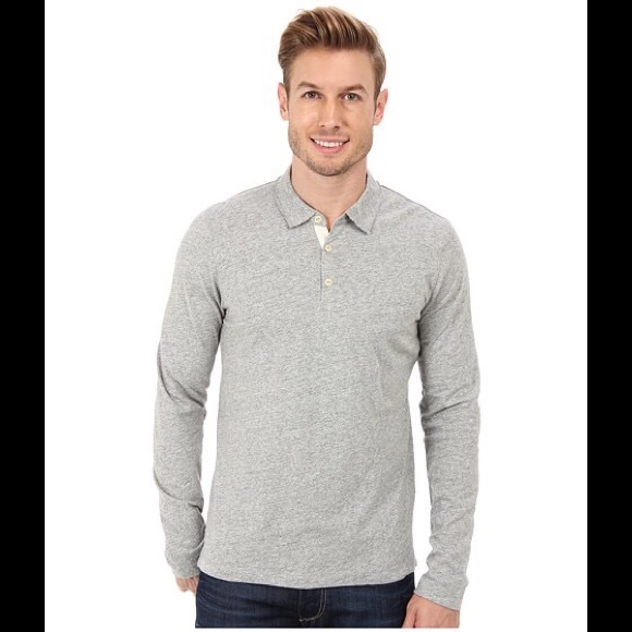 Lucky Brand Men's Long Sleeve Polo Shirt