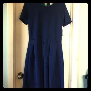 Lularoe Amelia XL Navy Blue Gorgeous