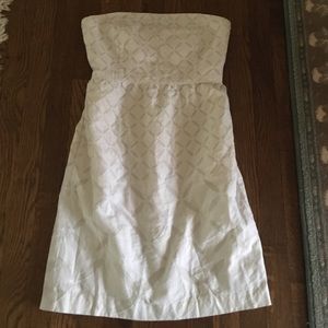 Jcrew white eyelet dress