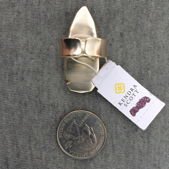 NWT Kendra Scott Kenny Raw Cut Lapis Ring - Picture 3 of 4