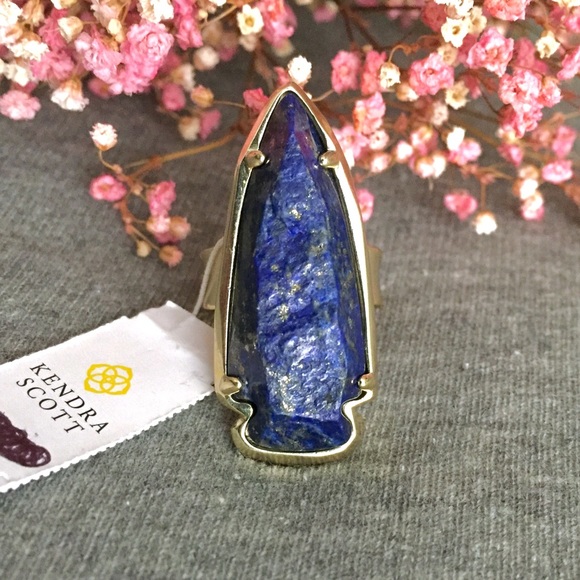 Kendra Scott Jewelry - NWT Kendra Scott Kenny Raw Cut Lapis Ring