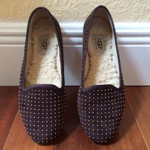 Studded Suede UGG Flats