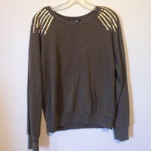 Flash Sale 🎁Brown Sweater w/ Gold Accents