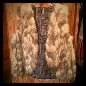 Free People Faux Fur Vest
