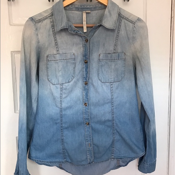 Lauren Conrad chambray button-up