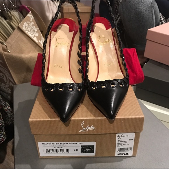 CHRISTIAN LOUBOUTIN OSTRI SLING 100