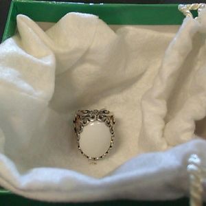 Women's White Stone Ring