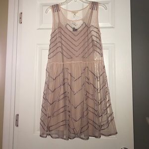 Blush/Lavender Beaded Dress
