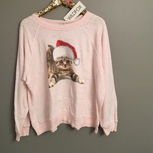 ❤️SOLD❤️•Wildfox• Meowy Christmas Jumper