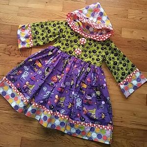 Jelly The Pug 2T Halloween Hooded Dress