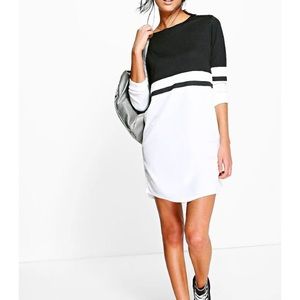 Long Sleeve Color Block dress