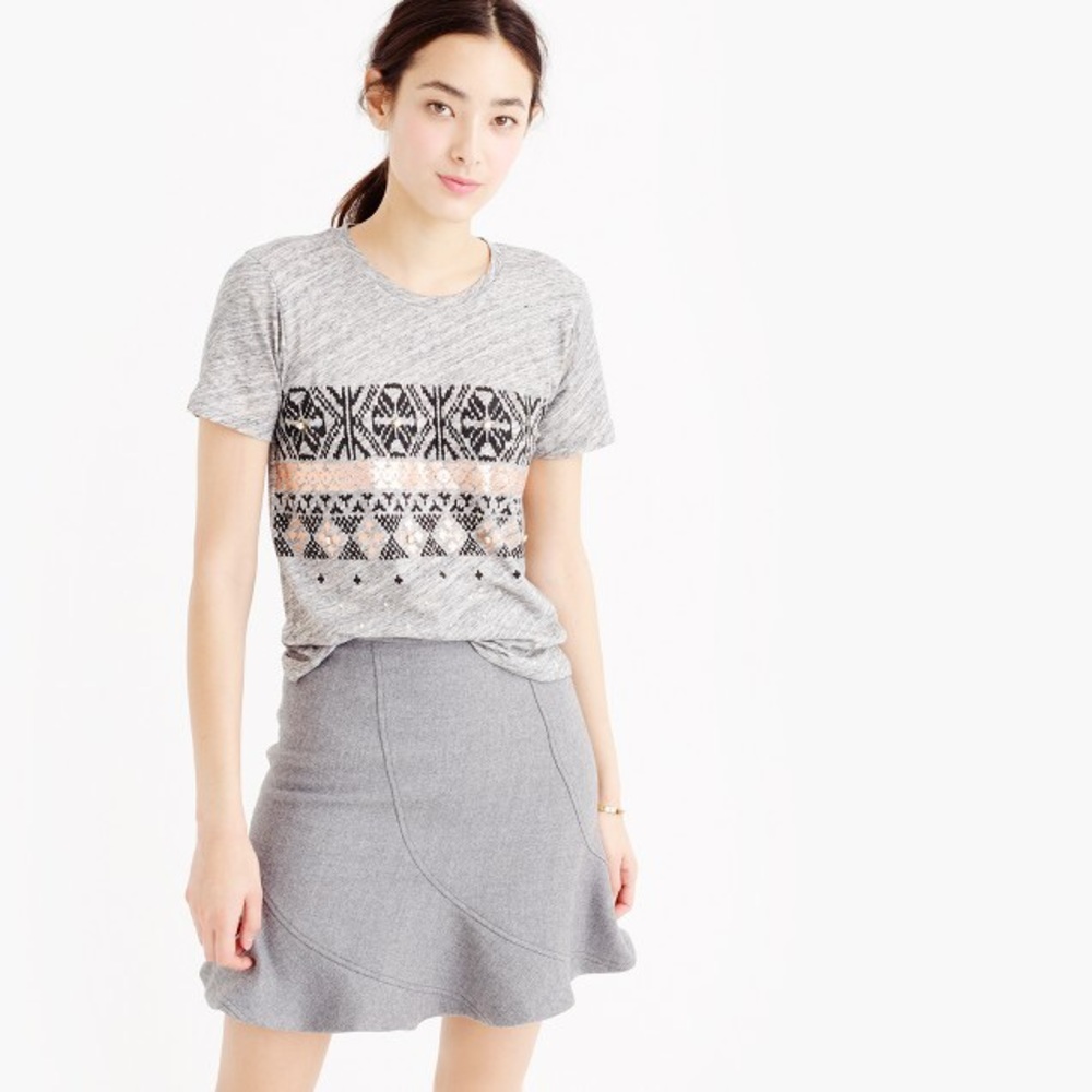 J. Crew Printed Fair Isle Shirt