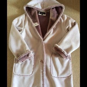 Lavender Suede Hooded Coat