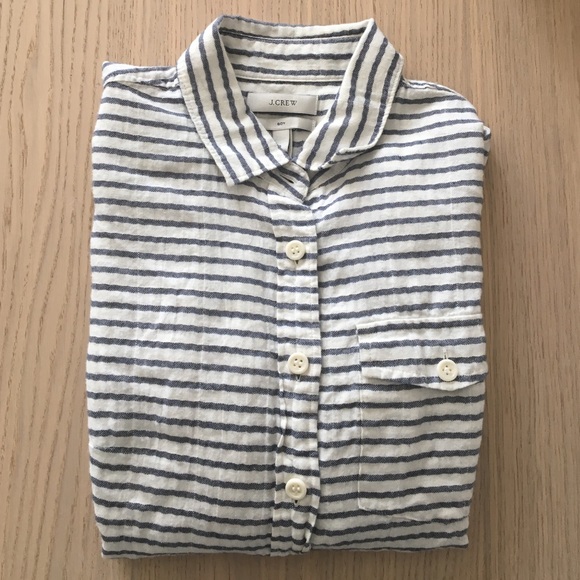J. Crew striped button up shirt - Picture 3 of 4