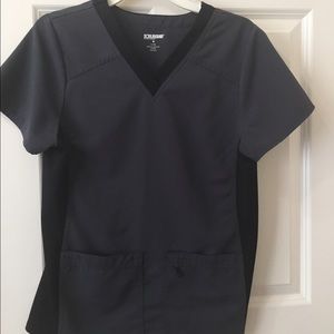 Scrubstar size S dark grey scrub top