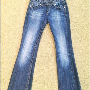Boot cut miss me jeans.