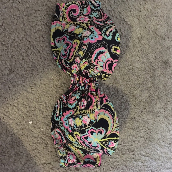 Victoria's Secret black strapless bathing suit top