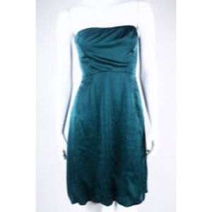 Banana Republic Silk Emerald Green Dress Size 10