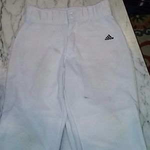 Adidas climalite white baseball pants