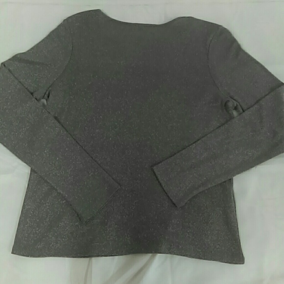 Susan Bristol Silver Sparkles Top Sz. M - Picture 3 of 3