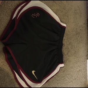 Nike dry fit FSU running shorts