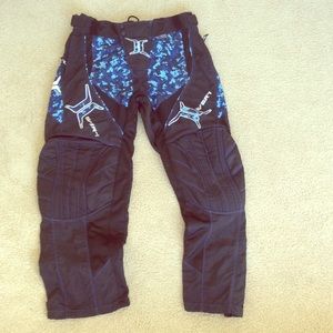 Invert brand black and blue paintball pants