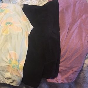 Black Distressed LuLaRoe Leggings TC
