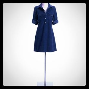 💥NEW LISTING💥Blue Corduroy Shirt Dress