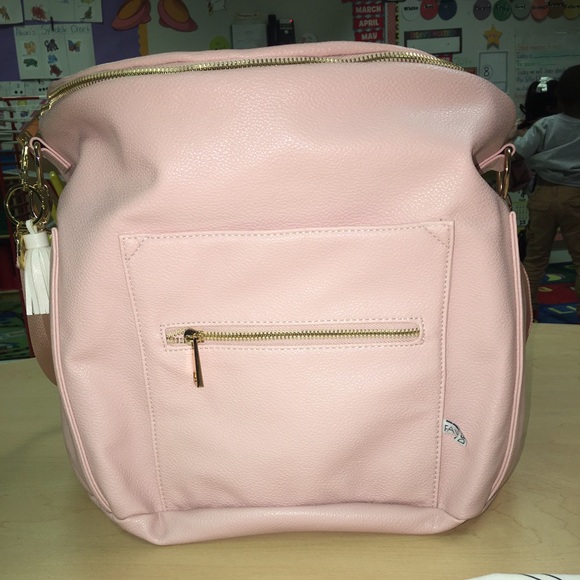 Fawn design blush diaper bag/ backpack