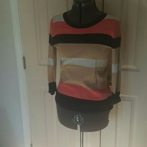 GAP 3/4 sleeved striped sweater S