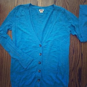 Large blue Mossimo button cardigan