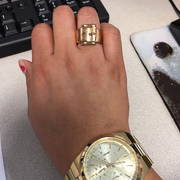 SOLD Size 7 Michael Kors Buckle Ring