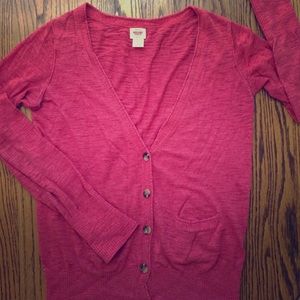 Large red Mossimo button cardigan