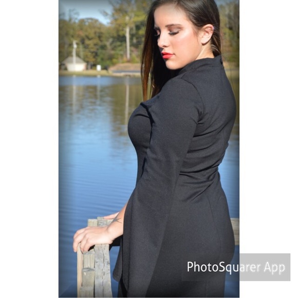 New Small Medium Large Black Flattering Dress - Picture 3 of 4