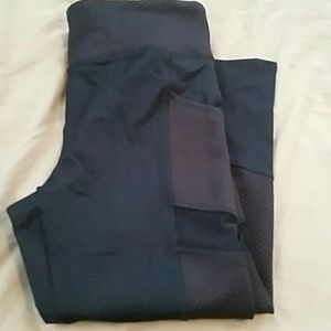 Athletic Mesh Cutout Leggings