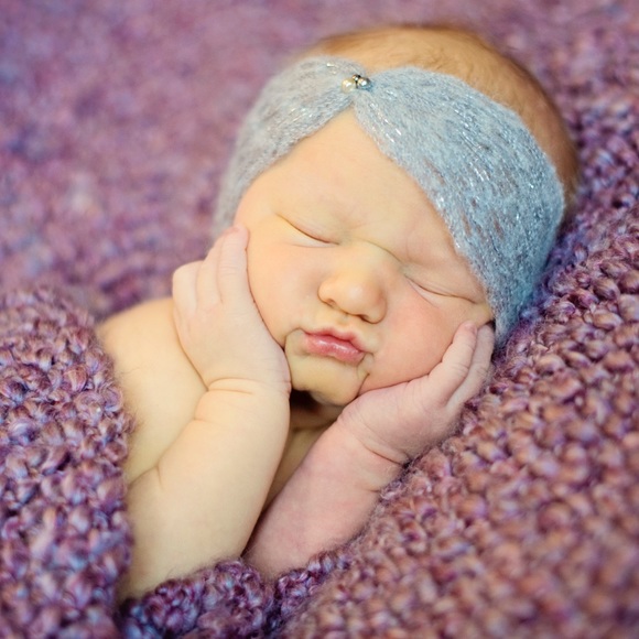 HP 12/11 🎉 Newborn Crochet Head Wrap (Tieback) - Picture 1 of 2