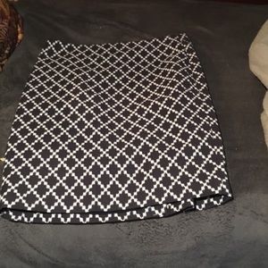 Graphic design pencil skirt.