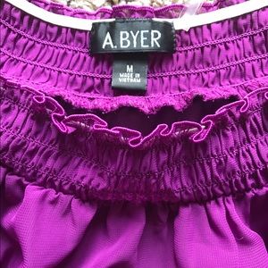 "Raspberry/Purple 3/4 sleeve top