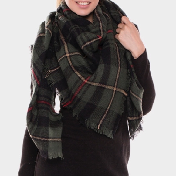 SALE! Tartan Plaid Check Square Blanket Scarf