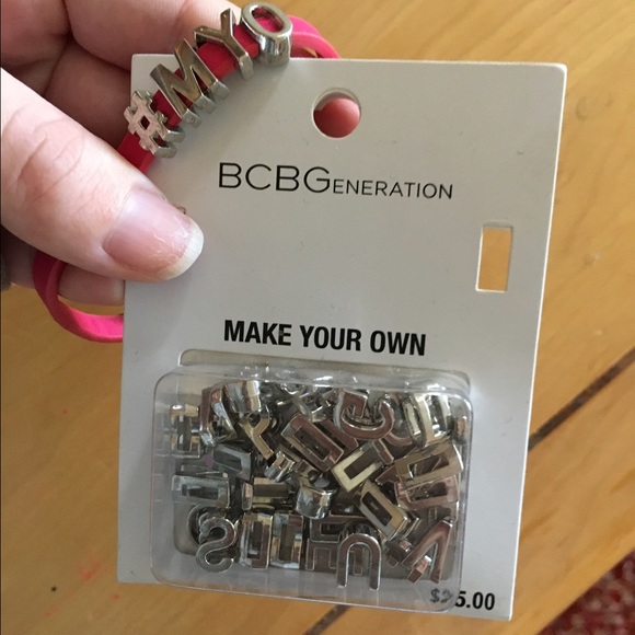 BCBG Bracelet & Letters Set