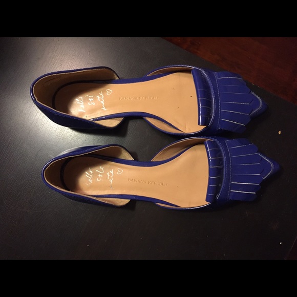 Royal Blue Banana Republic Flats!