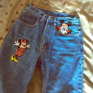 Authentic Embroidered Disney Jeans