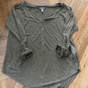 Banana Republic HeritageCollection LS Linen Henley
