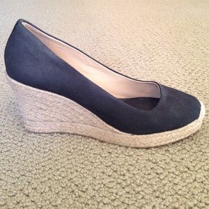 SALE!!! J. Crew Black Seville Espadrille Wedges