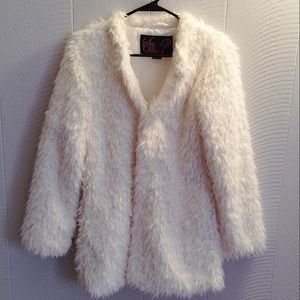 Luxury faux fur coat