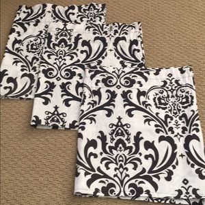 Three 100% cotton valances each measuring 52".