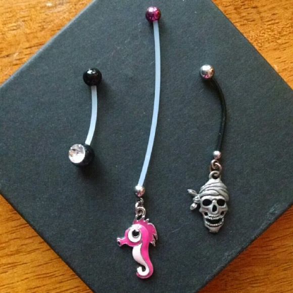 Adjustable navel jewelry