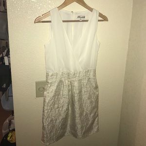 Gold and creme dress