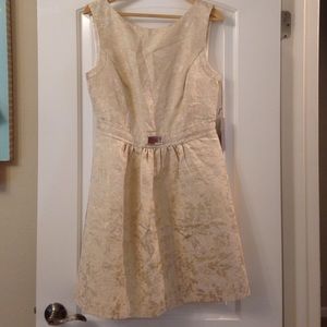 NWT JLo for Kohl's Cream Brocade Dress - Sz12